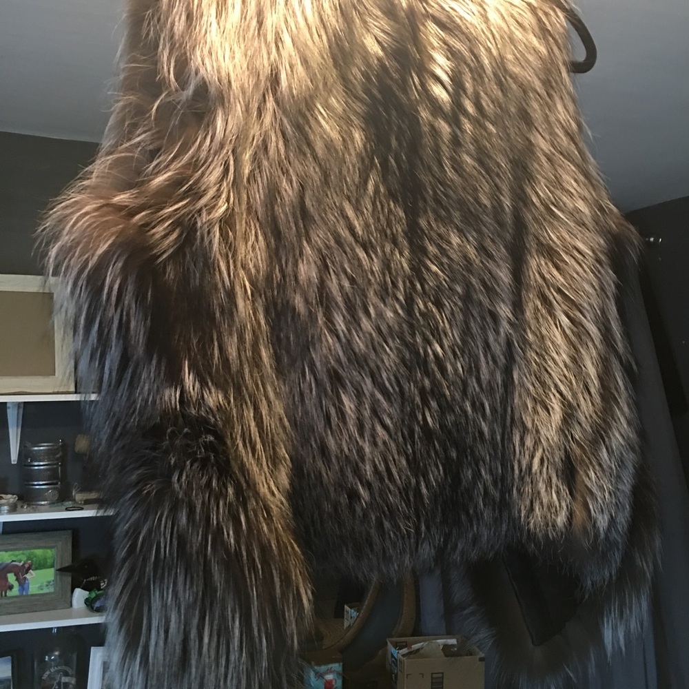 Real Fur Vest- Silver Fox (M)